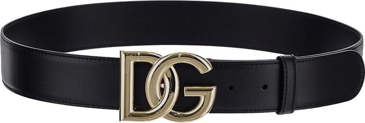 Dolce & Gabbana DG Leather Belt Zwart