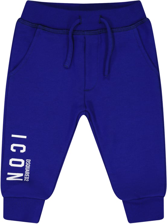 Dsquared2 Icon Pantaloni Broek Blauw