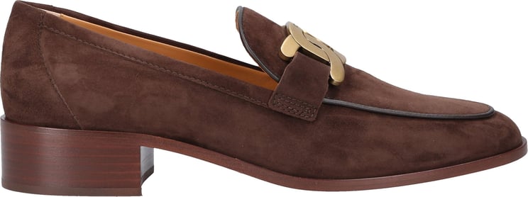 Tod's Loafers Wk Suede Crema Bruin