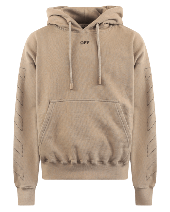 OFF-WHITE Off White Beige cotton oversize sweatshirt
