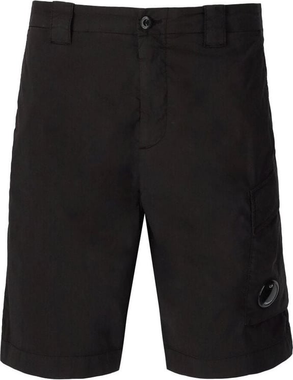CP Company C.p. Company 50 Fili Stretch Black Cargo Bermuda Shorts Black Zwart