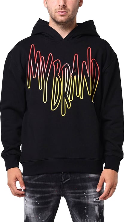 My Brand Mb logo fire red gradient Zwart