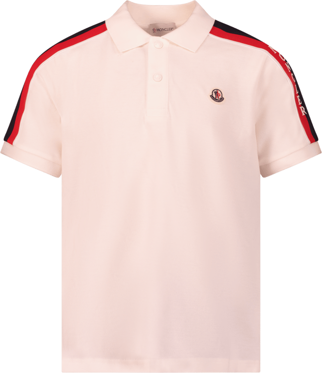 Moncler Moncler 8A00002 8496W kinder polo off white Wit