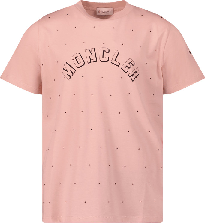 Moncler Moncler 8C00026 83907 kinder t-shirt licht roze Roze