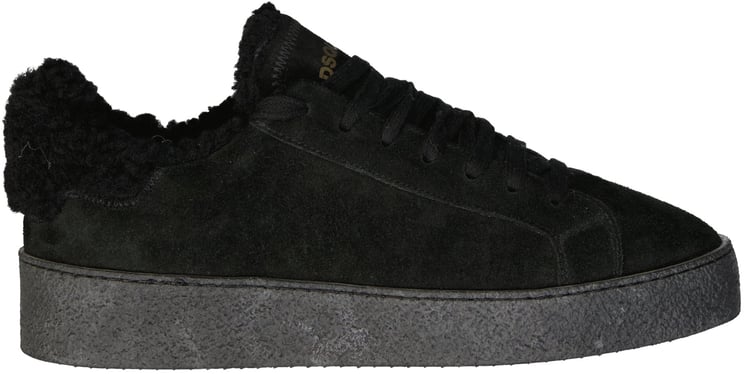 Dsquared2 Dsquared2 Leather Sneakers Zwart