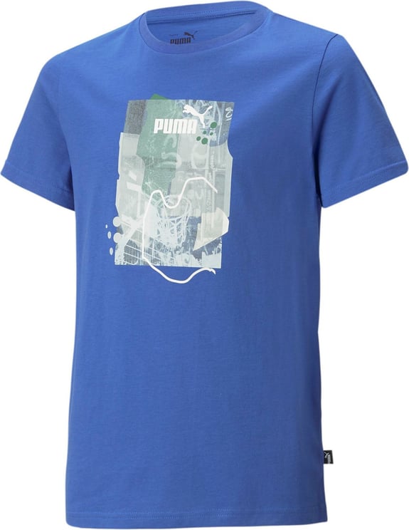 Puma T-shirt Kid Ess + Street Art Graphic Tee 673276.92 Blauw