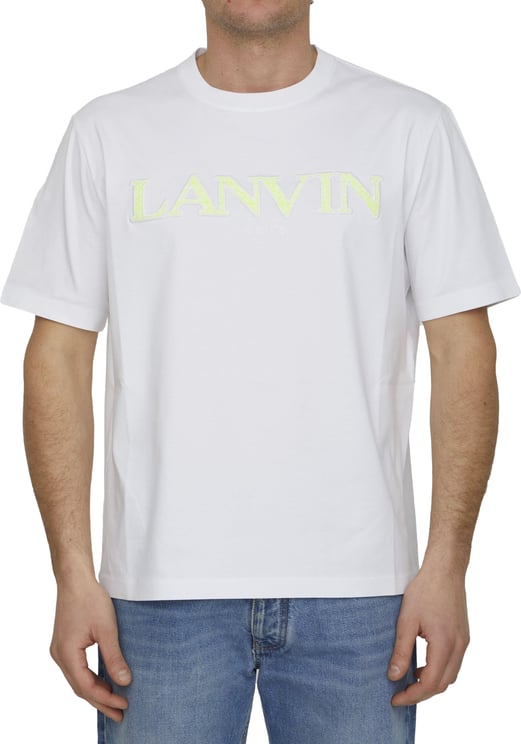 Lanvin White t-shirt with logo Wit
