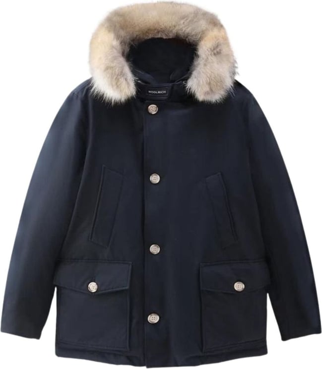 Woolrich Parka Uomo Arctic Detachable Fur Anorak Blauw