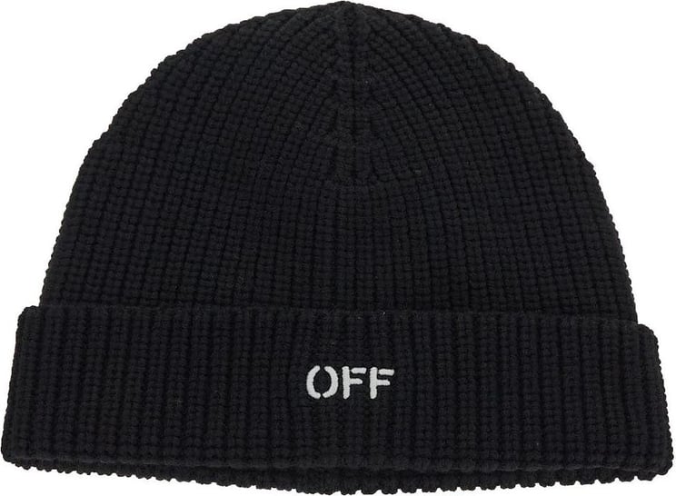 OFF-WHITE Classic Knit Beanie Wit