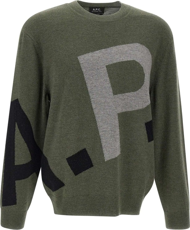 A.P.C. Sweaters Green Groen