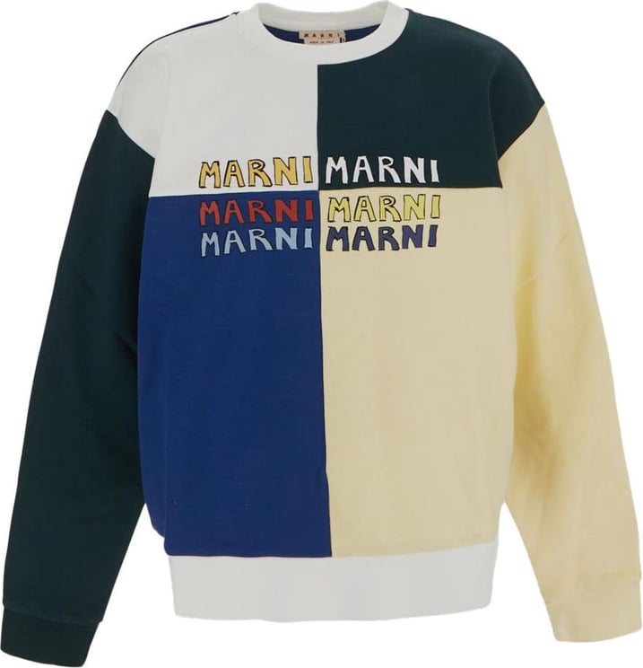 Marni Puzzle Logo Brushed Sweatshirt Divers
