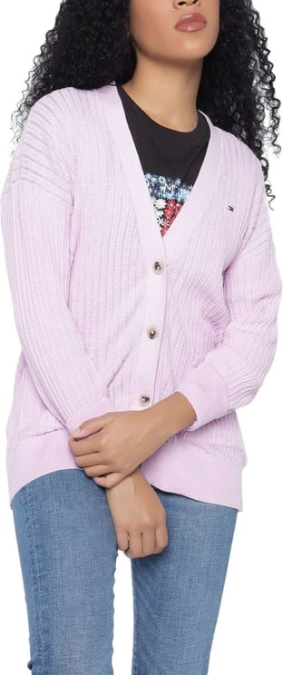 Tommy Hilfiger Cardigan Donna con bottoni Paars