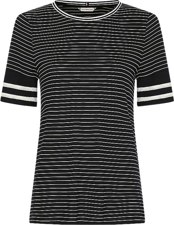Tommy Hilfiger T-Shirt Donna con mix di righe all over Divers