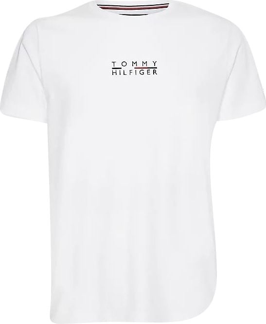 Tommy Hilfiger T-shirt Uomo a girocollo in cotone Wit