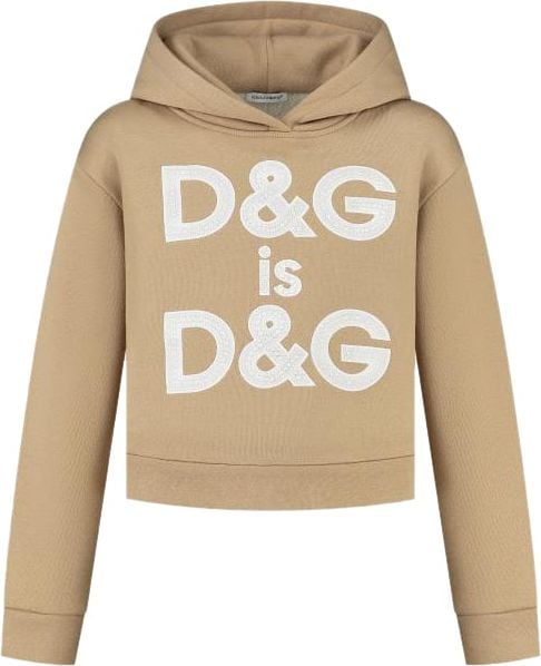 Dolce & Gabbana Hooded Sweatshirt Beige