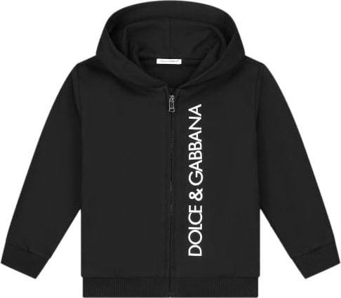 Dolce & Gabbana Hooded Cardigan Zwart