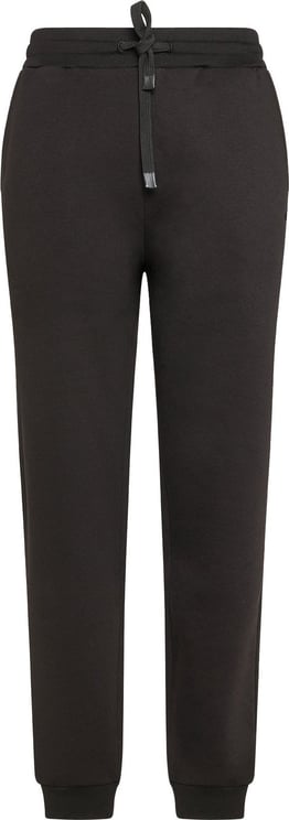 Peuterey VIDOR GR - Fleece broek met elastiek onderin Zwart