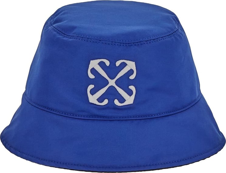 OFF-WHITE Drill Arrow Reversible Bucket Hat Blauw