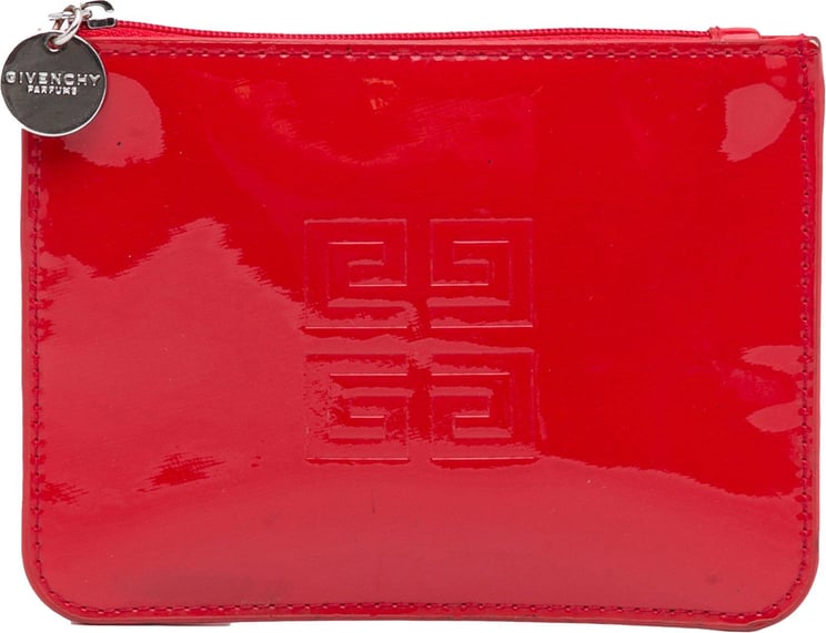 Givenchy Patent Leather Coin Pouch Rood