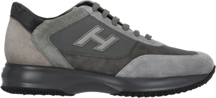 HOGAN Flat Shoes Grey Grey Zwart