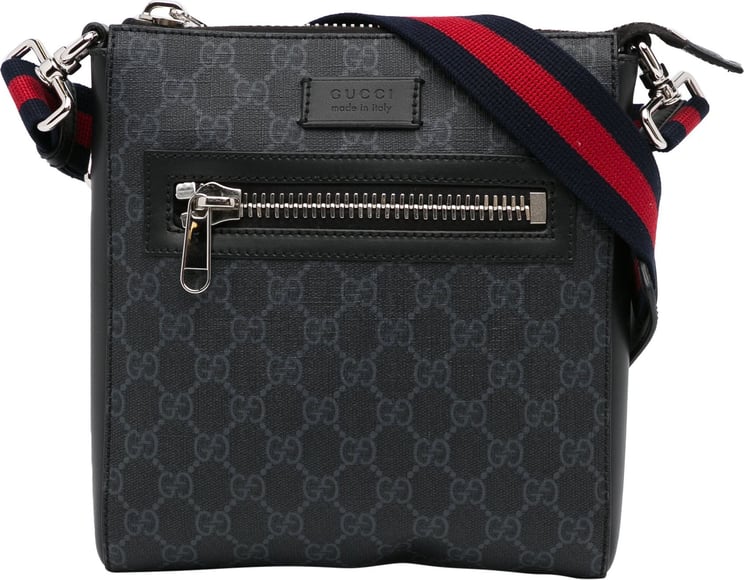 Gucci Small GG Supreme Messenger Bag Zwart