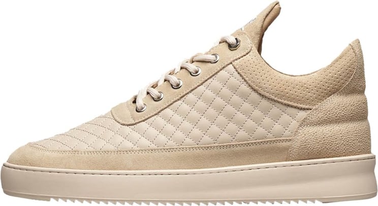 Filling Pieces Low Top Quilted Beige Beige