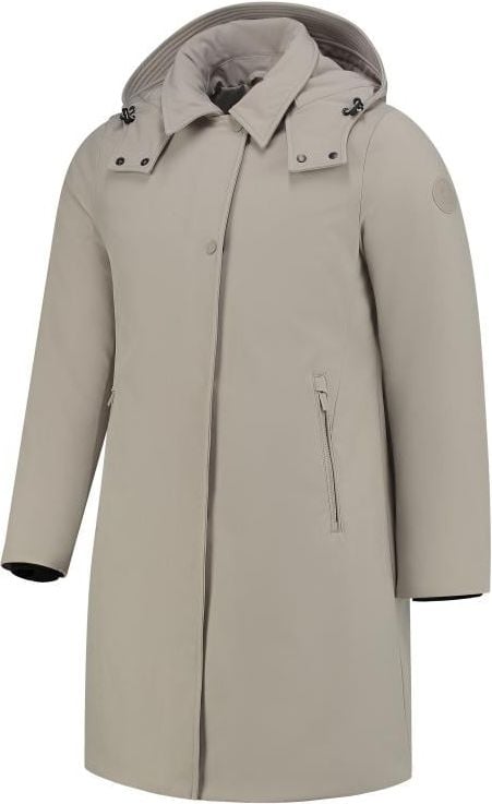 Woolrich Firth Down Hooded Trench Beige