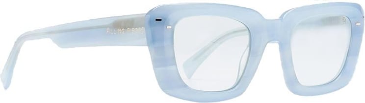 Filling Pieces Squarro Sunglasses Classic Blue Marble Blauw