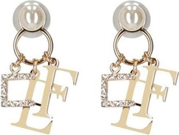 Elisabetta Franchi Gold Earrings With Pearls Gold Goud