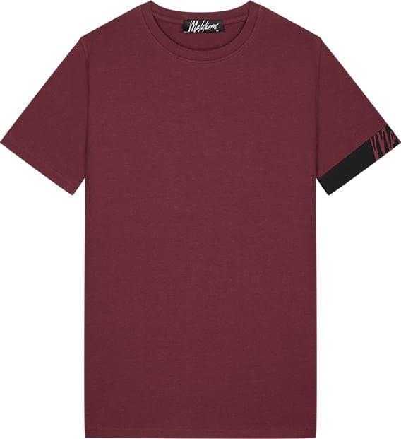 Malelions Captain T-Shirt - Burgundy/Blac Rood