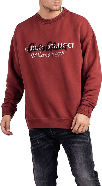Carlo Colucci C5334 79 Sweater Heren Rood Rood