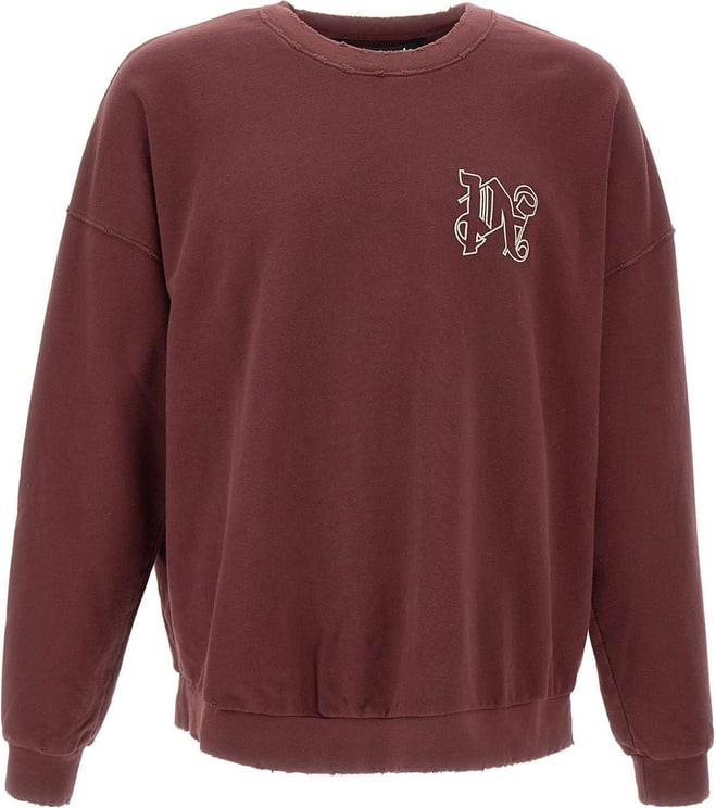 Palm Angels Sweaters Bordeaux Red Rood
