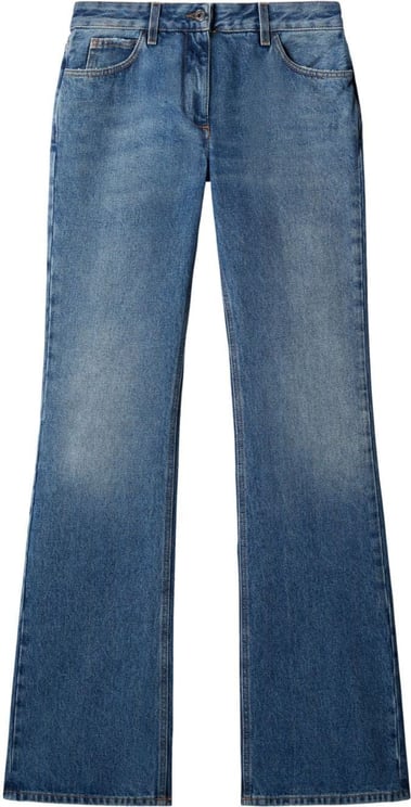 OFF-WHITE Silm Flared Jeans Blauw