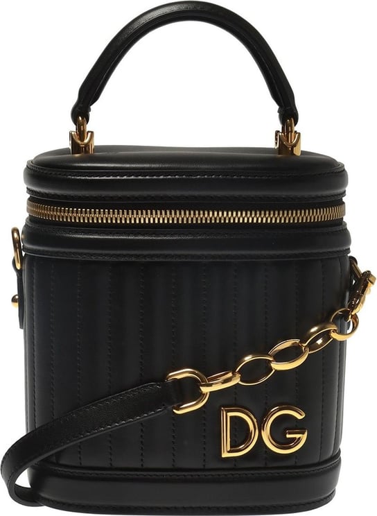 Dolce & Gabbana Dolce & Gabbana Dg Girls Quilted Shoulder Bag Zwart