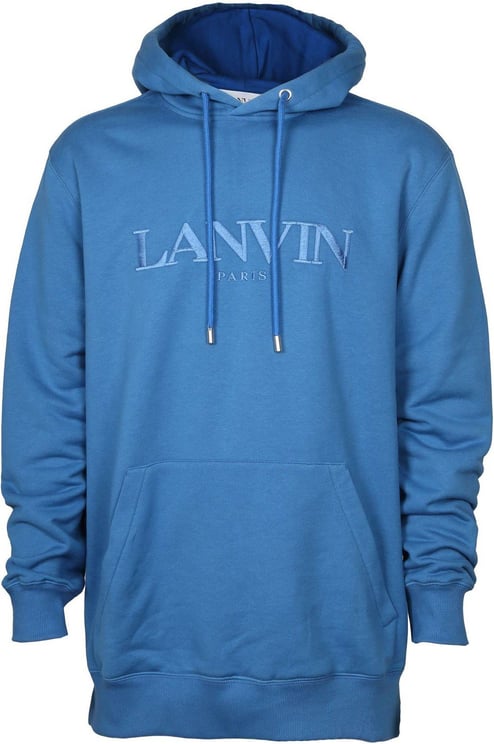Lanvin sweatshirt Logo cotton jersey Blauw