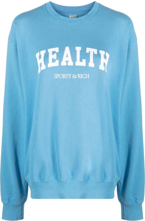 Sporty & Rich Main Sweaters Clear Blue Blauw