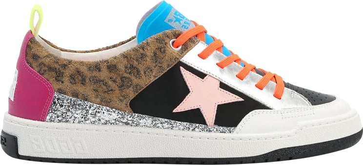 Golden Goose Golden Goose Leather And Fabric Sneakers Wit