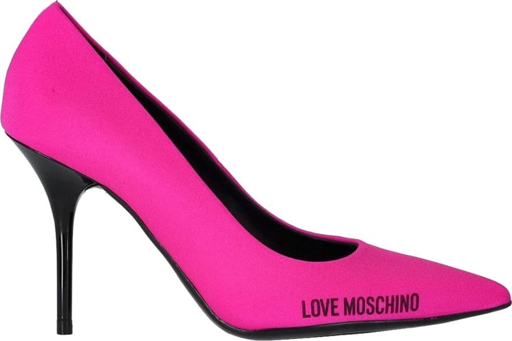 Love Moschino Fuchsia Lycra Pump Pink Roze