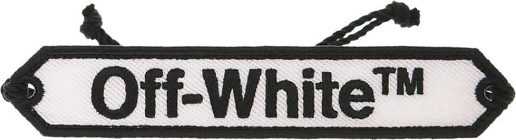OFF-WHITE Macrame Logo Bracelet Wit