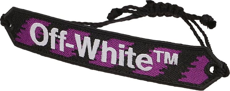 OFF-WHITE Macrame Logo Bracelet Paars
