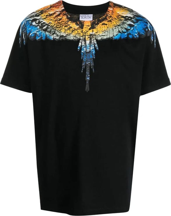 Marcelo Burlon T-shirt Lunar Wings Black Zwart
