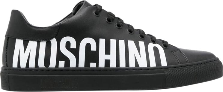 Moschino Low Top Sneakers Black White Zwart