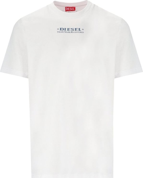 Diesel T-just-l4 White T-shirt White Wit