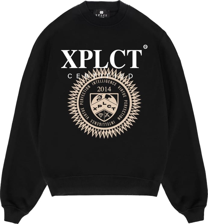 XPLCT Studios Tester Sweater Black Zwart