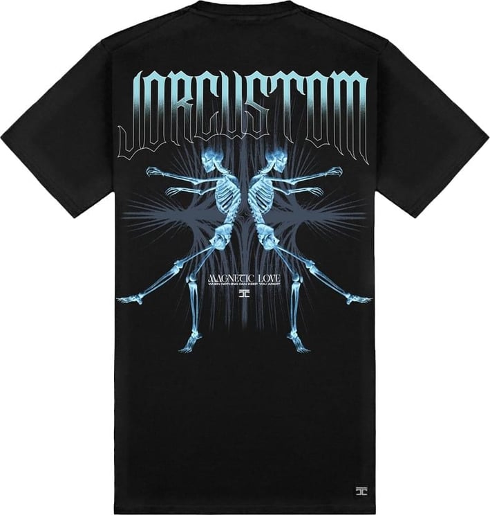 JORCUSTOM Magnetic Slim Fit T-Shirt Black Zwart