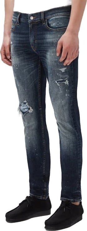 7 For All Mankind Slimmy Tapered Tek Downtown Blue Blauw