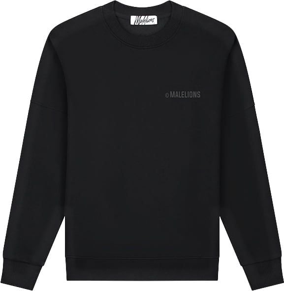 Malelions Women Studio Sweater - Black Zwart