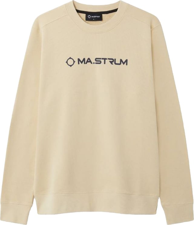 Ma.Strum Chest Logo Sweater Beige Beige