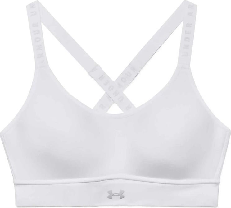 Under Armour Reggiseno Woman Infinity Covered Mid 1363353-0100 Wit