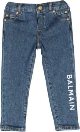 Balmain Trousers Blue Blauw